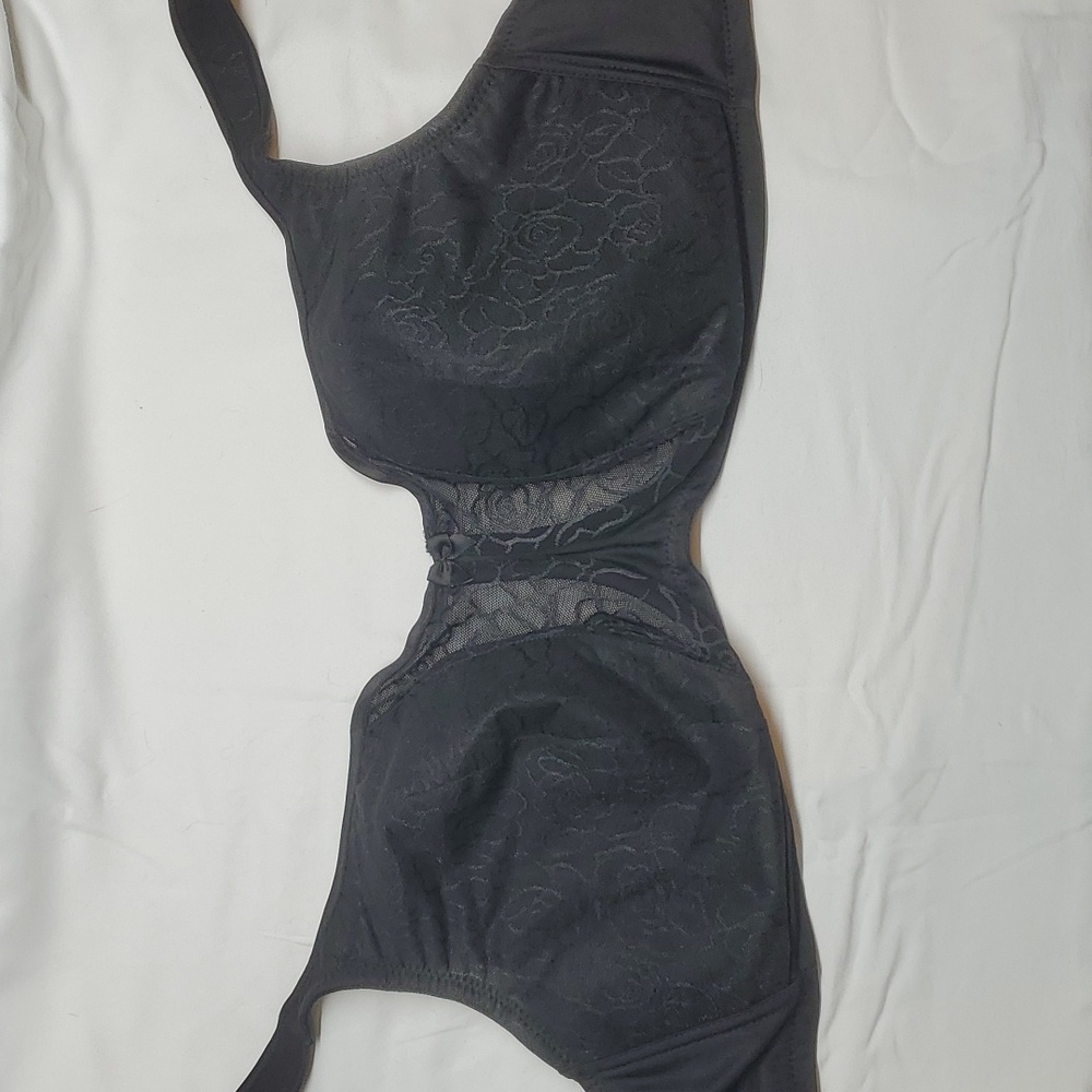 Glamorize 44D black demi underwire bra